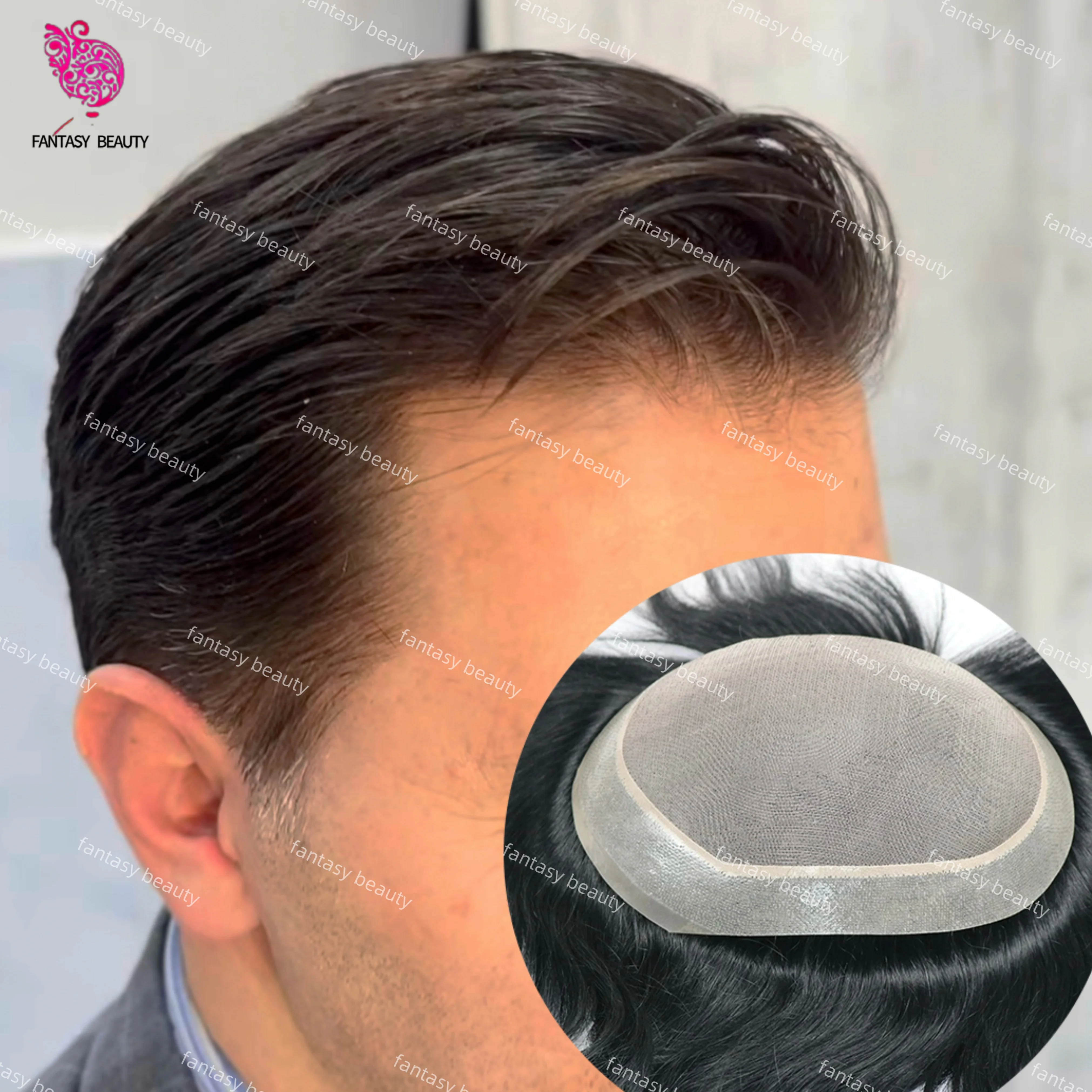 Fine Mono & Pu Front 100%Natural Back Human Hair Toupee For Man Breathable 130%Density Male Hair Prosthesis #2#3#4 Brown Men Wig
Fine Mono & Pu Front 100%Natural Back Human Hair Toupee For Man Breathable 130%Density Male Hair Prosthesis #2#3#4 Brown Men Wig