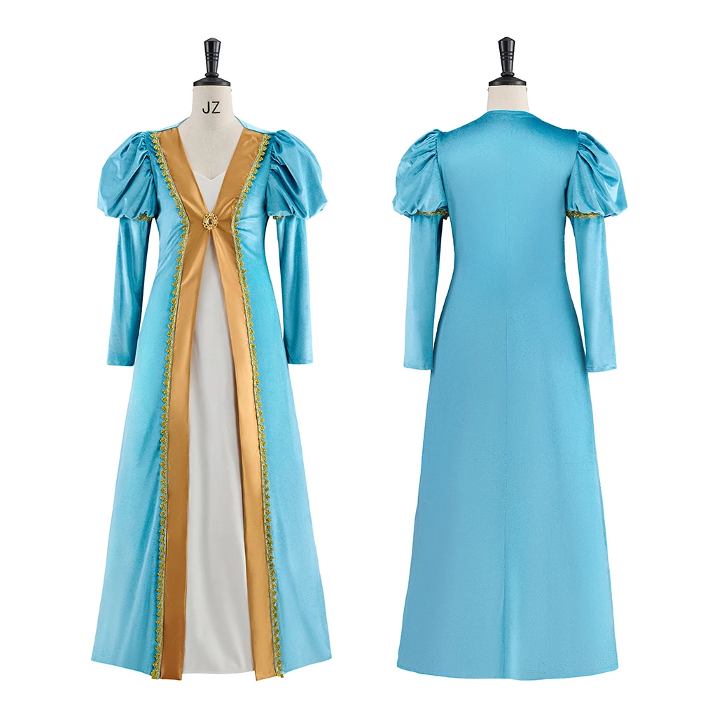 Elegant Empress Renaissance Lady Costume Women Blue-Gold Renaissance Festival Party Tudor Princess Dress Egyptian Queen Dress
Elegant Empress Renaissance Lady Costume Women Blue-Gold Renaissance Festival Party Tudor Princess Dress Egyptian Queen Dress
