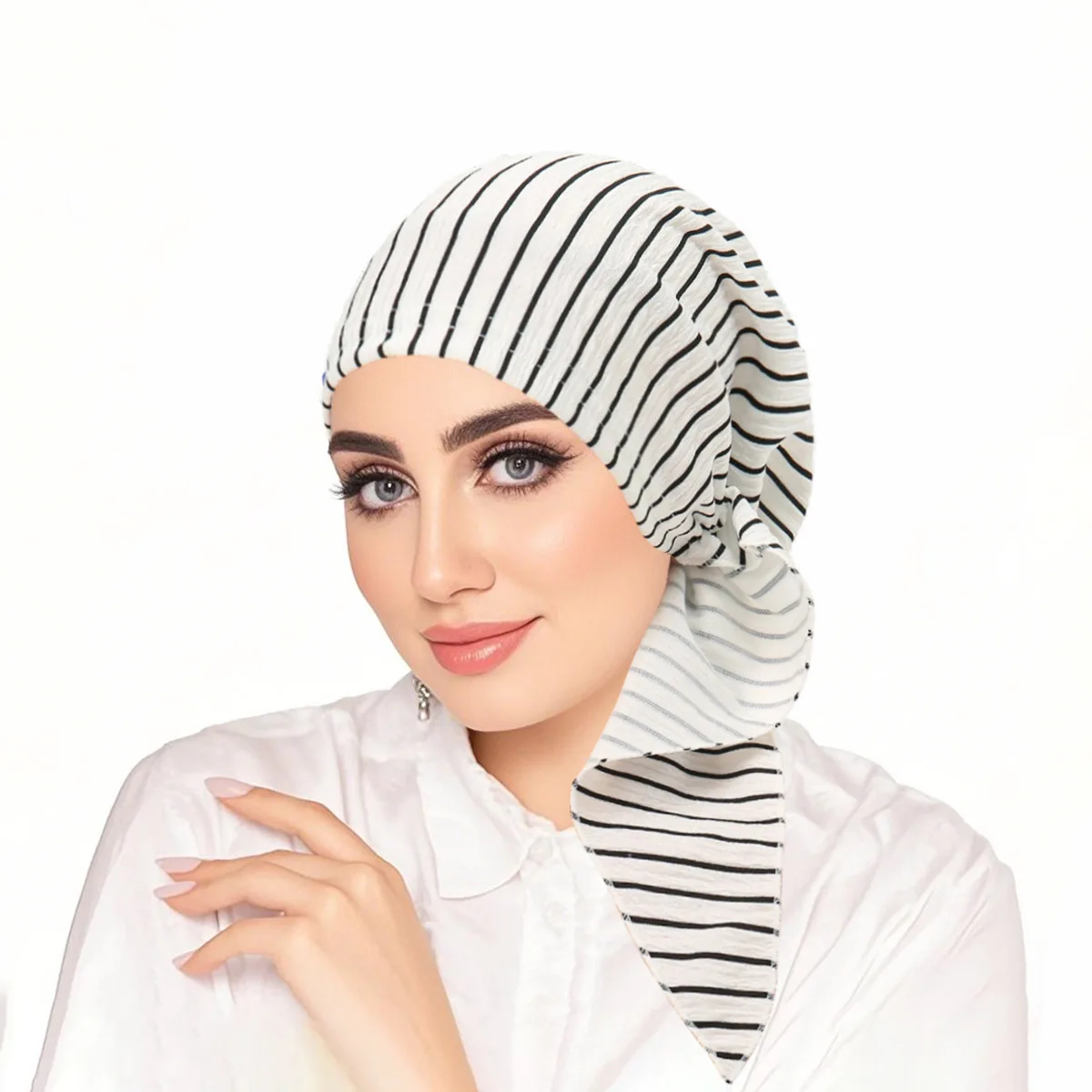 New Pre-Tied Hat Stripe Turban Muslim Women Hijab Chemo Cap Hair Loss Headscarf Bonnet Headwrap Bandanas Headband Turbante Mujer
New Pre-Tied Hat Stripe Turban Muslim Women Hijab Chemo Cap Hair Loss Headscarf Bonnet Headwrap Bandanas Headband Turbante Mujer
