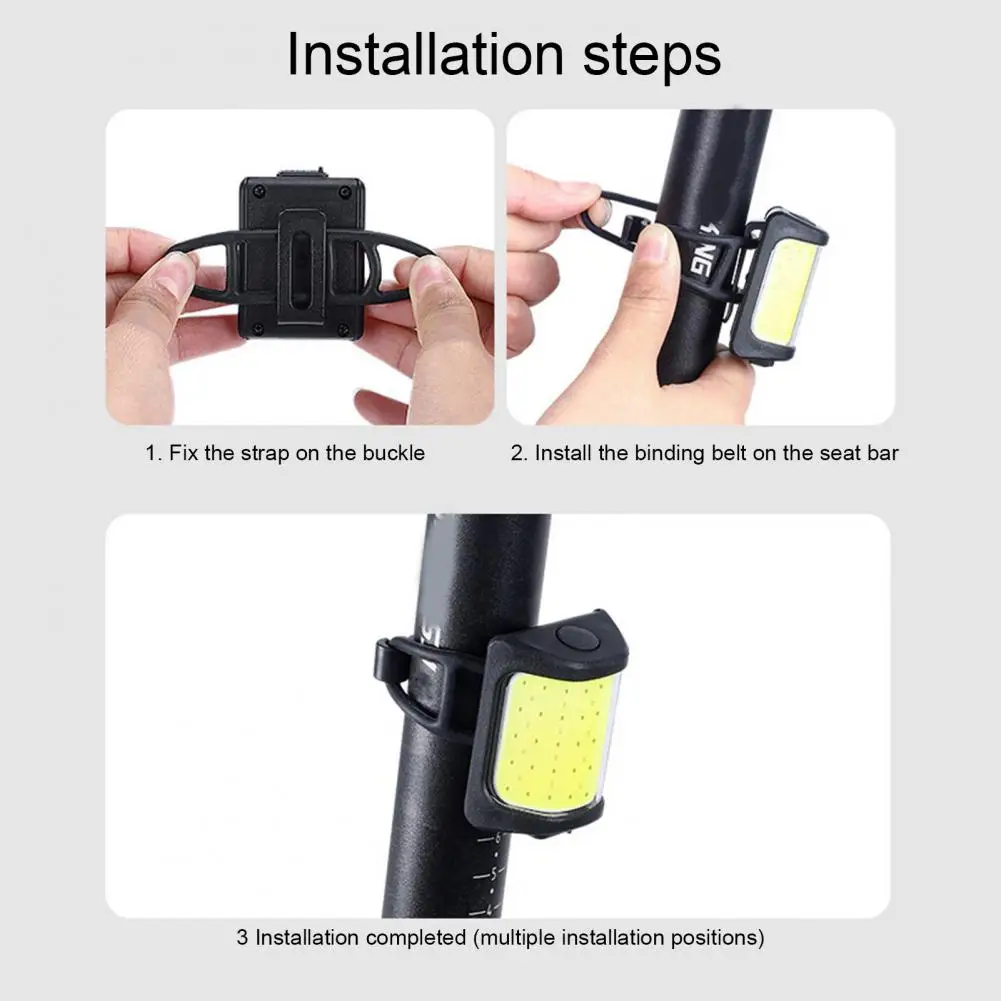 Cycling Tail Light 1 Set Portable Large Flood Design USB Charging Good Toughness Bicycle Light Cycling Supplies
Cycling Tail Light 1 Set Portable Large Flood Design USB Charging Good Toughness Bicycle Light Cycling Supplies