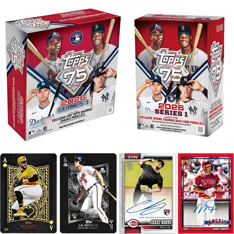 Genuine 2026 Topps Series 1 MLB Baseball Trading Cards Limited Edition Official Flagship Collection Card
Genuine 2026 Topps Series 1 MLB Baseball Trading Cards Limited Edition Official Flagship Collection Card