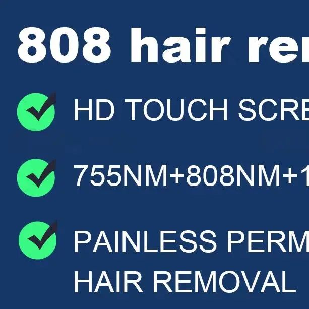 Diode Laser Hair Removal Machine 755nm 808nm 1064nm 3-Wavelength Ice Titanium Painless Body Hair Removal Equipment for Salon
Diode Laser Hair Removal Machine 755nm 808nm 1064nm 3-Wavelength Ice Titanium Painless Body Hair Removal Equipment for Salon