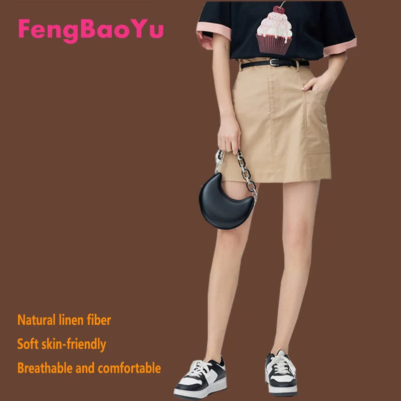 Fengbaoyu Linen Spring Summer Women's Skirt Khaki Youth Fashion Girls Outdoor Party Casual Cool Wicks Street dress
Fengbaoyu Linen Spring Summer Women's Skirt Khaki Youth Fashion Girls Outdoor Party Casual Cool Wicks Street dress