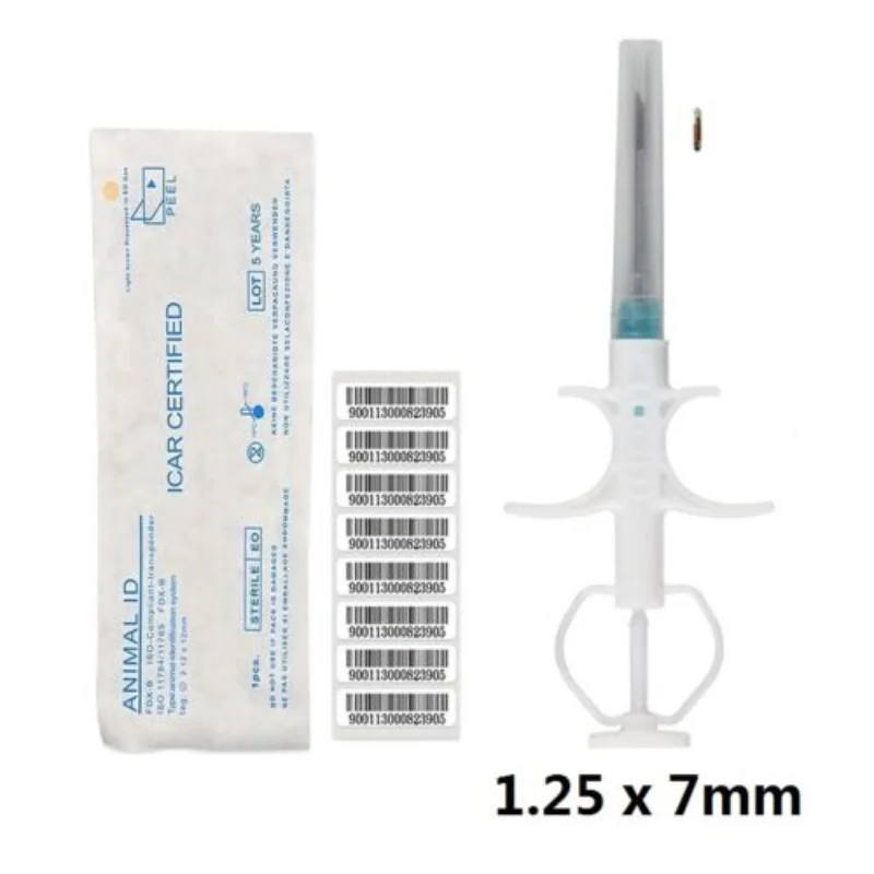 40pcs 1.25*7mm microchip implants rfid small FDX-B pet syringe cat dog id tracking animal glass tag lf 134.2KHz animal syringes
40pcs 1.25*7mm microchip implants rfid small FDX-B pet syringe cat dog id tracking animal glass tag lf 134.2KHz animal syringes