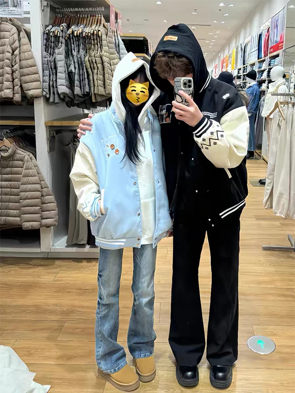 Американское длинное пальто с вышивкой на пуговицах Jaet ex Loose Fit Couple's Street Faion Baseball orm Повседневное длинное пальто све
Американское длинное пальто с вышивкой на пуговицах Jaet ex Loose Fit Couple's Street Faion Baseball orm Повседневное длинное пальто све