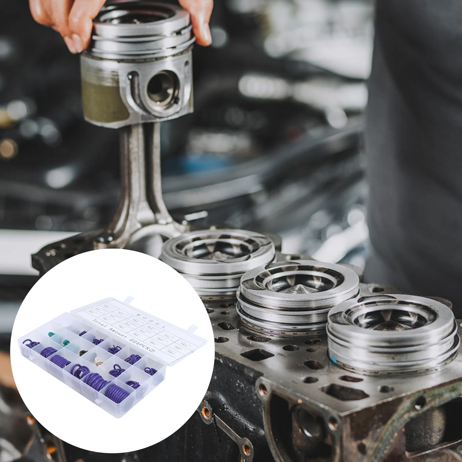225 Pcs Sealing Ring Compressor Seals Gasket Washer Kit Rubber Sealing Automotive Industrial Equipment Heat Resistance
225 Pcs Sealing Ring Compressor Seals Gasket Washer Kit Rubber Sealing Automotive Industrial Equipment Heat Resistance