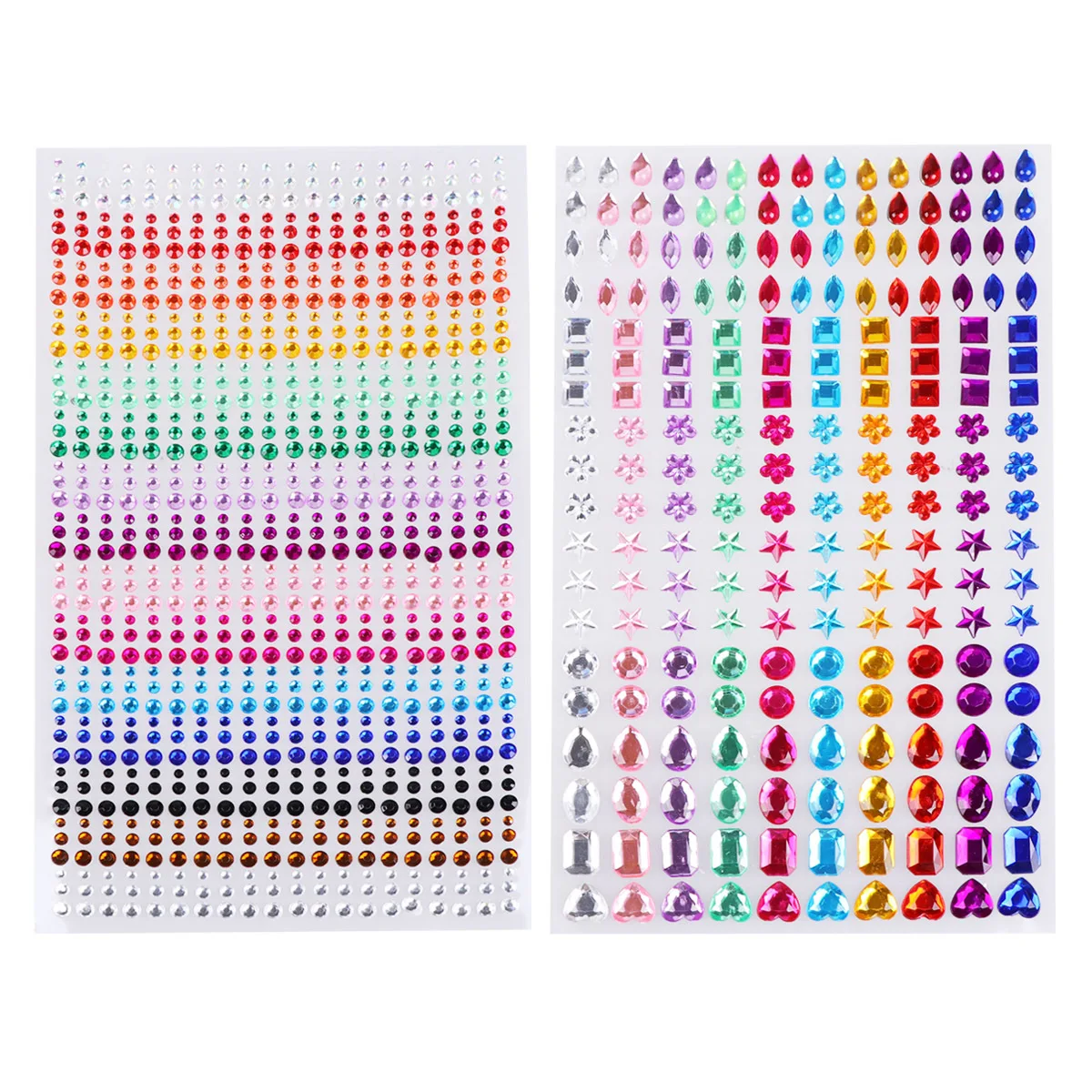 2 Sheets Acrylic Diamond Stickers DIY Creative Craft Decorations Kids Reward Stickers Mixed Colors Durable Easy Peel and Stick
2 Sheets Acrylic Diamond Stickers DIY Creative Craft Decorations Kids Reward Stickers Mixed Colors Durable Easy Peel and Stick