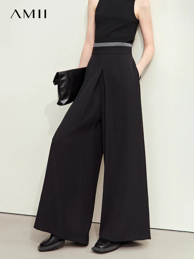 Amii Minimalism 2024 Pants for Women Autumn New Office Lady Pleated Patchwork Loose Wide-leg Casual Full-length Pants 12443116
Amii Minimalism 2024 Pants for Women Autumn New Office Lady Pleated Patchwork Loose Wide-leg Casual Full-length Pants 12443116