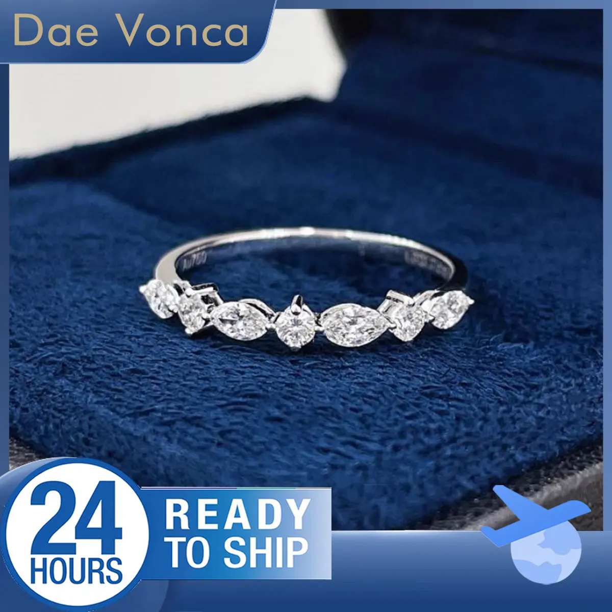 Round and Marquise Cut Diamond Ring In 18K White Gold Lab Grown Diamond Ring Elegant Half Eternity Wedding Band For Wife
Round and Marquise Cut Diamond Ring In 18K White Gold Lab Grown Diamond Ring Elegant Half Eternity Wedding Band For Wife