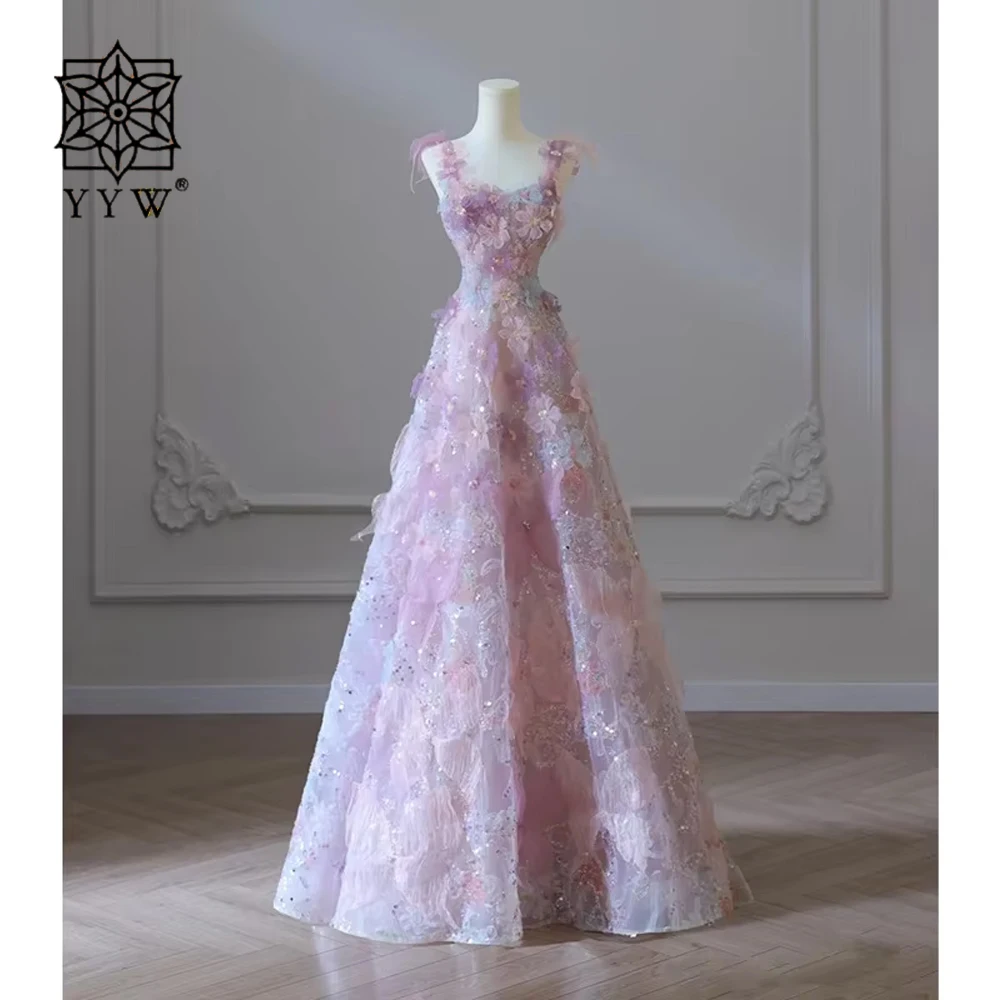 3D Flowers Prom Dresses Glitter Sequined A Line Spaghetti Straps Wedding Party Dress 2024 Fashion Princess Mesh Dress
3D Flowers Prom Dresses Glitter Sequined A Line Spaghetti Straps Wedding Party Dress 2024 Fashion Princess Mesh Dress