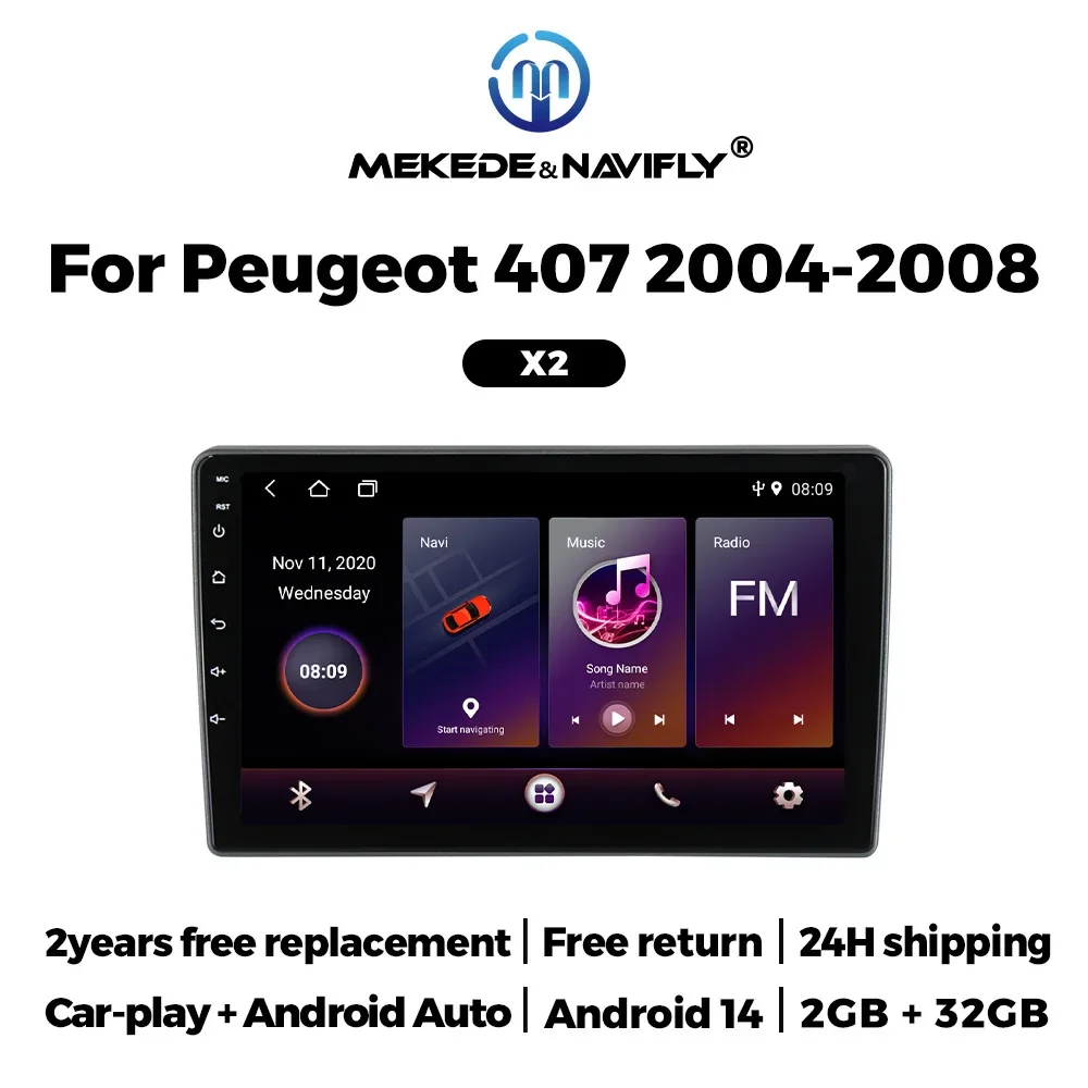 NaviFly 1024*600 IPS экран для Peugeot 407 2004-2008 Android автомобильный радиоприемник беспроводной Carplay GPS интеллектуальный мультимедийный видеоплеер
NaviFly 1024*600 IPS экран для Peugeot 407 2004-2008 Android автомобильный радиоприемник беспроводной Carplay GPS интеллектуальный мультимедийный видеоплеер