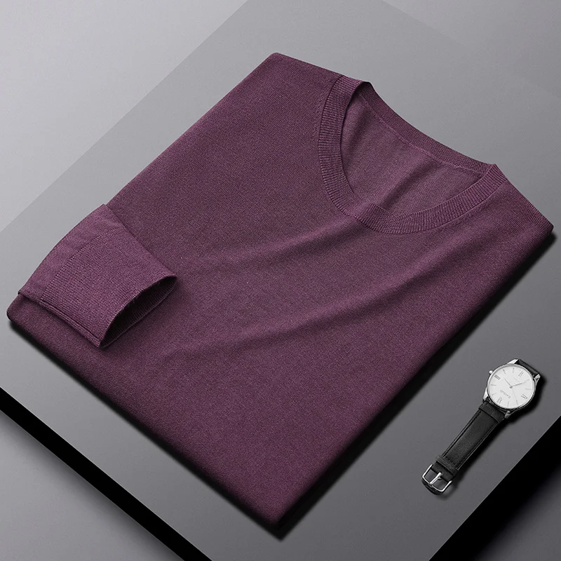 Ультратонкий шерстяной свитер с круглым вырезом, базовый, мужской, вязаный, для весны и осени, удобный, из модала и полиэстера
Ультратонкий шерстяной свитер с круглым вырезом, базовый, мужской, вязаный, для весны и осени, удобный, из модала и полиэстера