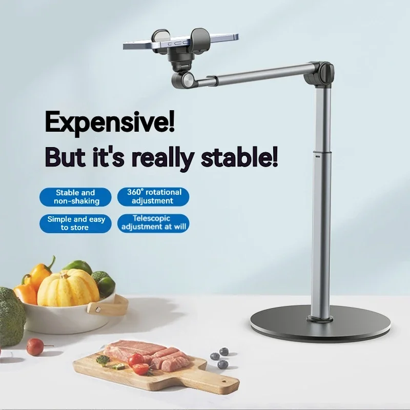 Mobile Phone Live Broadcast Overhead Shooting Stand Aluminum Alloy 360-degree Rotatable Extendable Lazy Desktop Stand
Mobile Phone Live Broadcast Overhead Shooting Stand Aluminum Alloy 360-degree Rotatable Extendable Lazy Desktop Stand