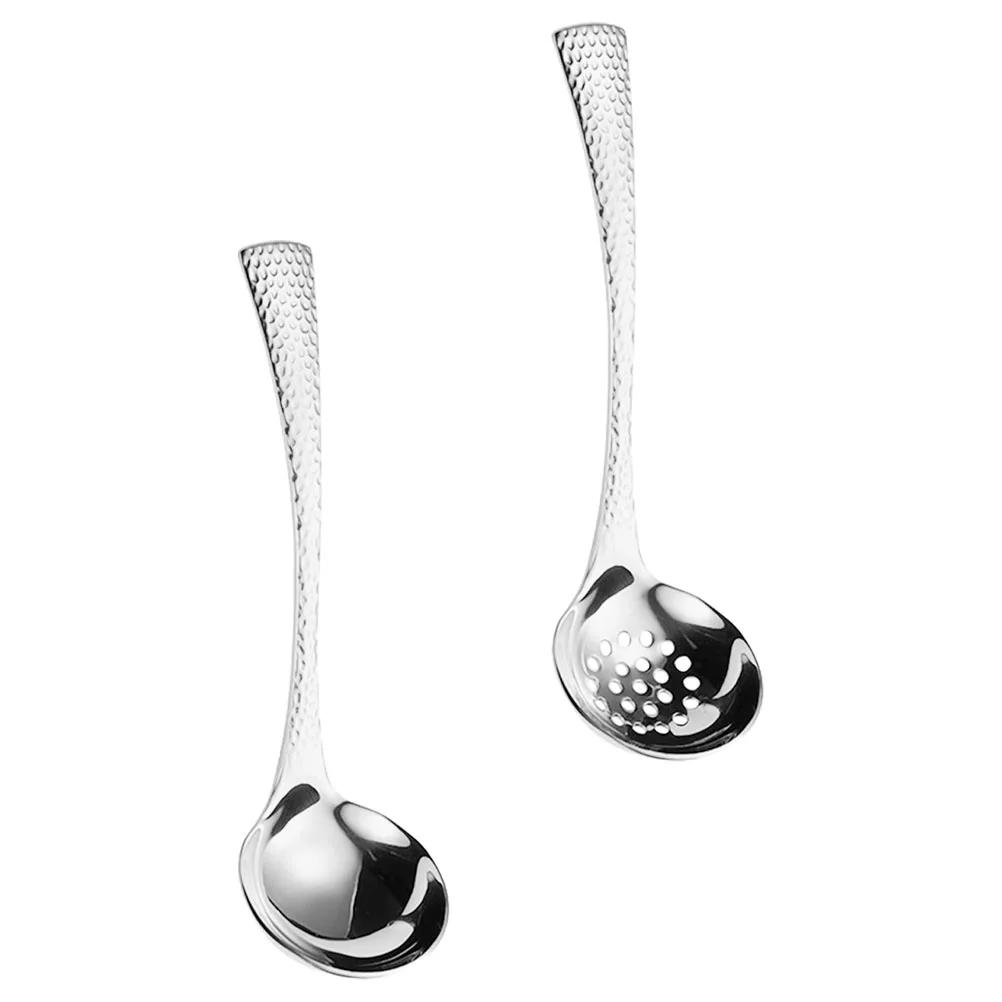 2 Pcs Cooking Spoon Soup Shell and Kitchen Ladle Small Stainless Steel Hot Pot Strainer Spoons
2 Pcs Cooking Spoon Soup Shell and Kitchen Ladle Small Stainless Steel Hot Pot Strainer Spoons