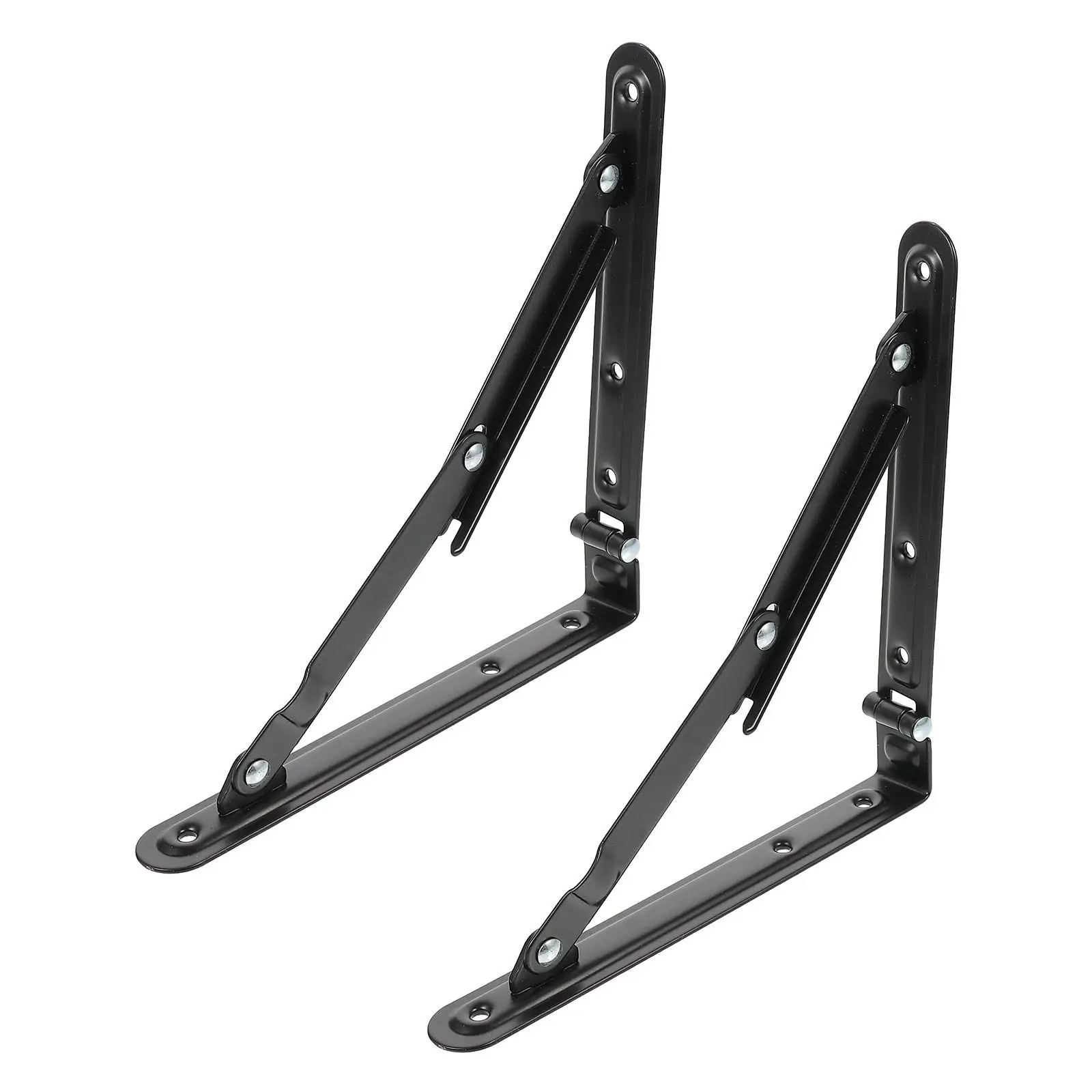2Pcs Sturdy Iron Folding Shelf Brackets Board Support Rack Foldable Triangle Bracket for Temporary Desk Storage Rack
2Pcs Sturdy Iron Folding Shelf Brackets Board Support Rack Foldable Triangle Bracket for Temporary Desk Storage Rack