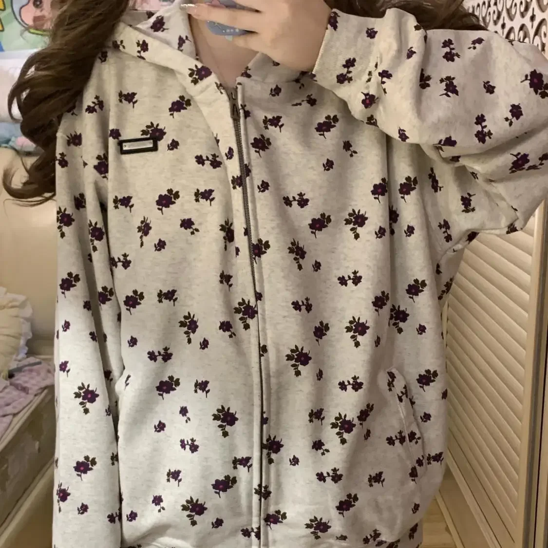 Harajuku Lazy Wind Floral Zip Up Hoodie Women Autumn Winter Loose Oversize Sweatshirt Cardigan Versatile Jacket Korean Fashion
Harajuku Lazy Wind Floral Zip Up Hoodie Women Autumn Winter Loose Oversize Sweatshirt Cardigan Versatile Jacket Korean Fashion