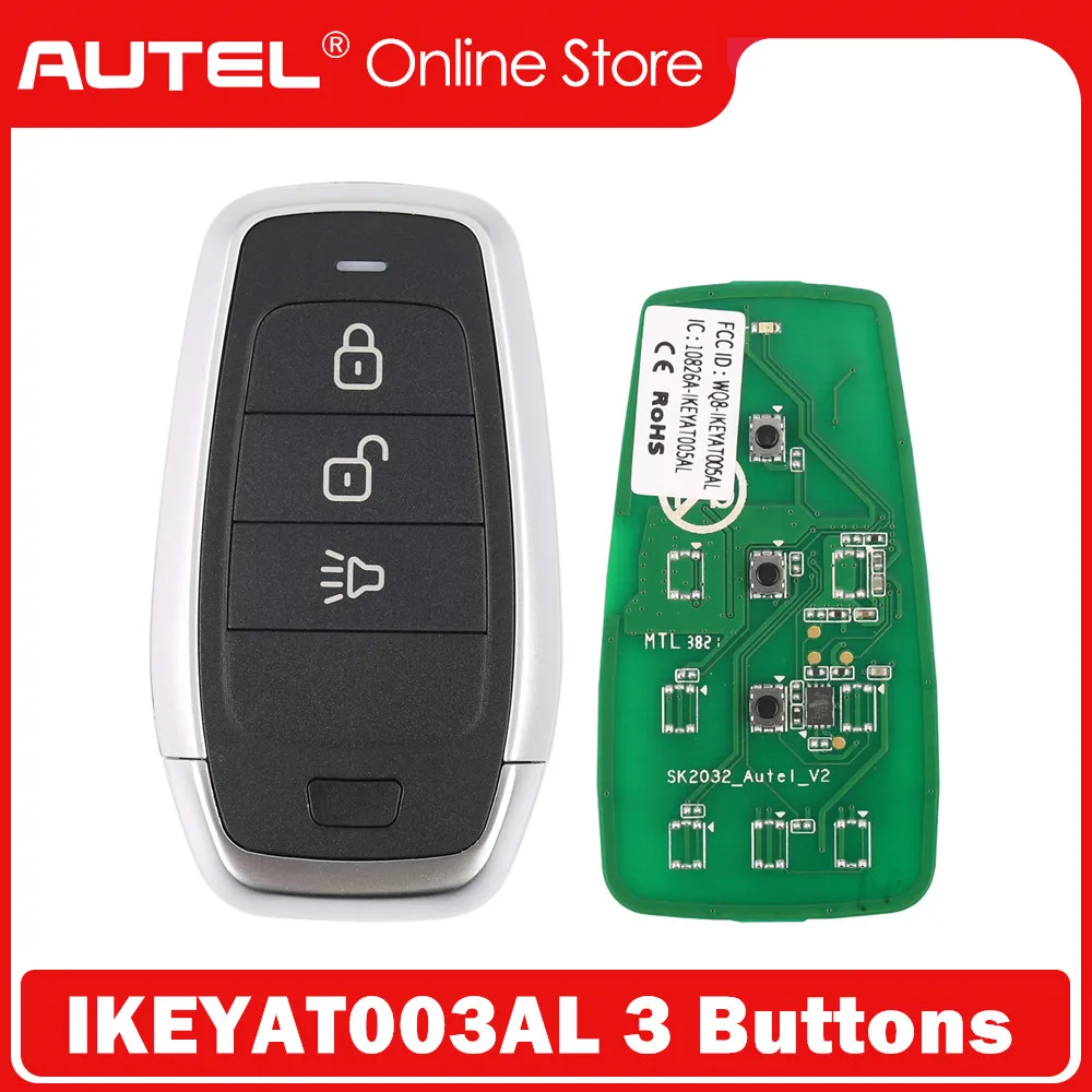 AUTEL MAXIIM IKEY Standard Style IKEYAT003AL 3 Buttons Independent Smart Key (Lock/ Unlock/ Panic)
AUTEL MAXIIM IKEY Standard Style IKEYAT003AL 3 Buttons Independent Smart Key (Lock/ Unlock/ Panic)