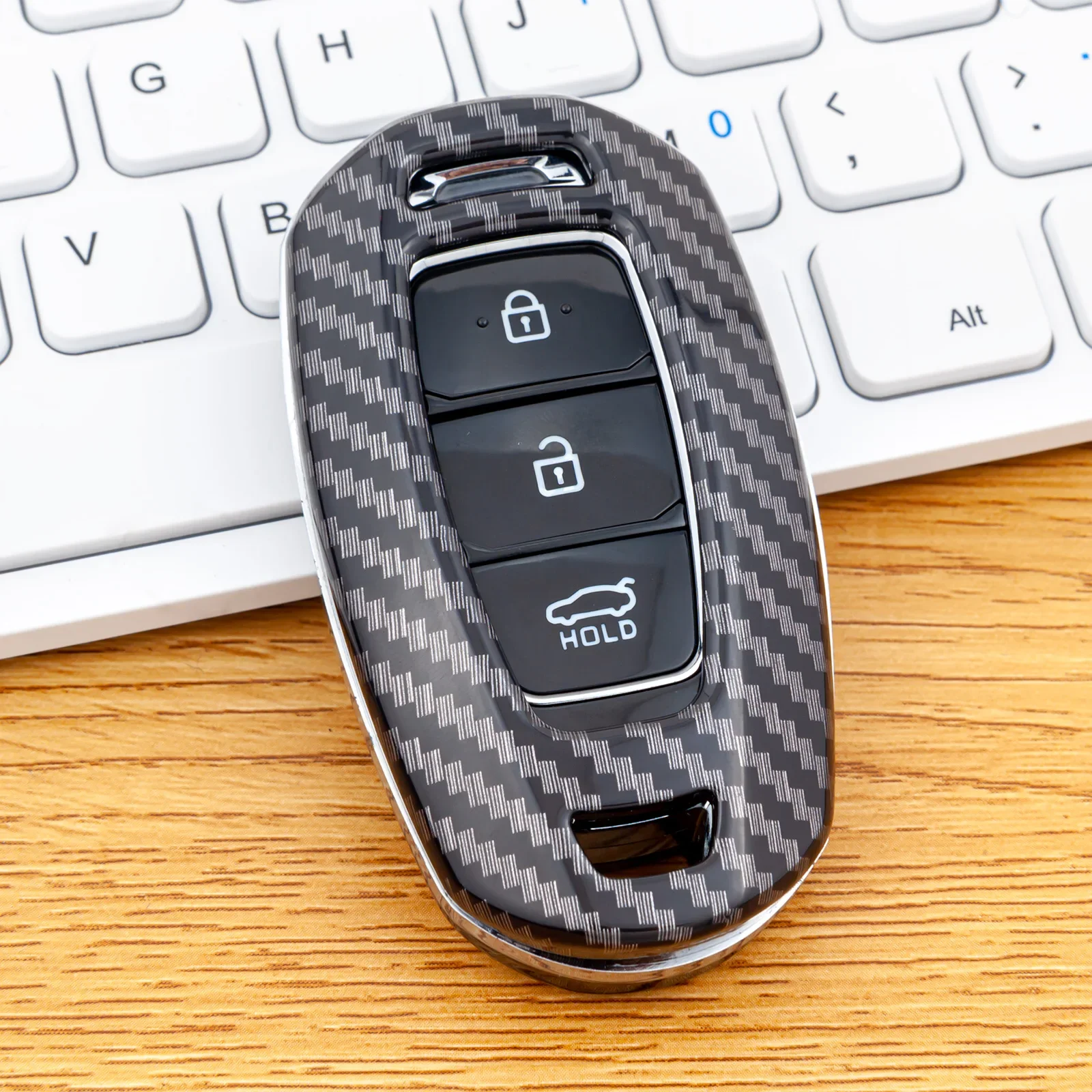 ABS Plastic Carbon Fiber Car Smart Key Case Protective Cover For 2018-2023 Hyundai Accent Elantra GT i30 Kona Palisade Santa Fe
ABS Plastic Carbon Fiber Car Smart Key Case Protective Cover For 2018-2023 Hyundai Accent Elantra GT i30 Kona Palisade Santa Fe