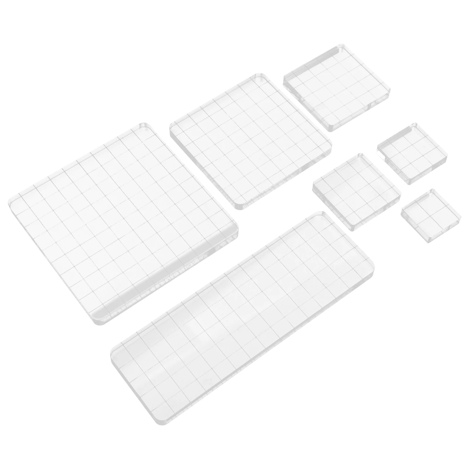 7pcs Acrylic Blocks Transparent Diy Accessories Tool Plate Board Stamping Block Stamp Block Acrylic Stamp Supply
7pcs Acrylic Blocks Transparent Diy Accessories Tool Plate Board Stamping Block Stamp Block Acrylic Stamp Supply