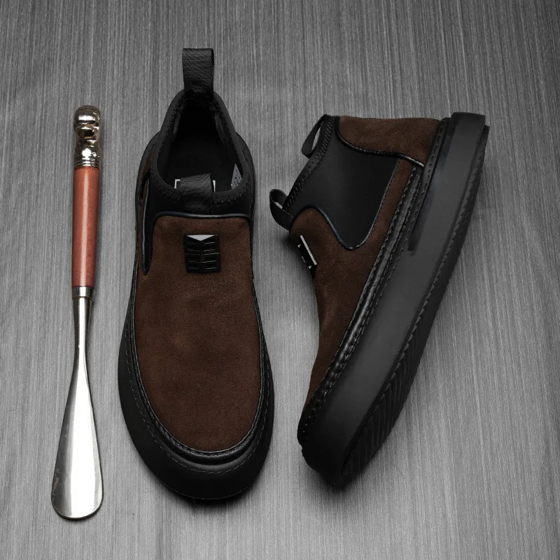 Новые зимние повседневные мужские черные туфли с высоким берцем, дышащие короткие ботинки в Корейском стиле
Новые зимние повседневные мужские черные туфли с высоким берцем, дышащие короткие ботинки в Корейском стиле