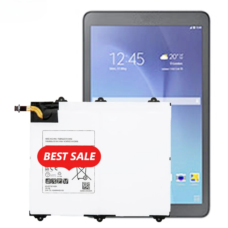 EB-BT567ABA for Samsung Galaxy Tab E9.6/XLTE/SM-T567/SM-T567V/SM-T560NU/Series NOTBOOK Tablet Battery Replacement Bateria Tools
EB-BT567ABA for Samsung Galaxy Tab E9.6/XLTE/SM-T567/SM-T567V/SM-T560NU/Series NOTBOOK Tablet Battery Replacement Bateria Tools