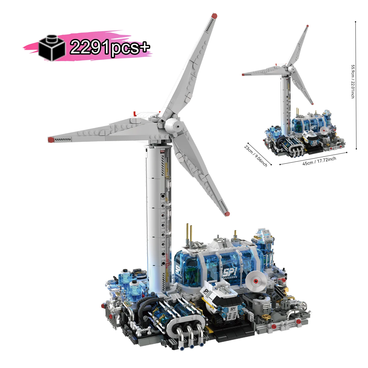 2291pcs MOC Technical WTGS Wind Turbine Generator Building T1104 Model With Light Construction Birthday Christmas Gifts For Kids
2291pcs MOC Technical WTGS Wind Turbine Generator Building T1104 Model With Light Construction Birthday Christmas Gifts For Kids