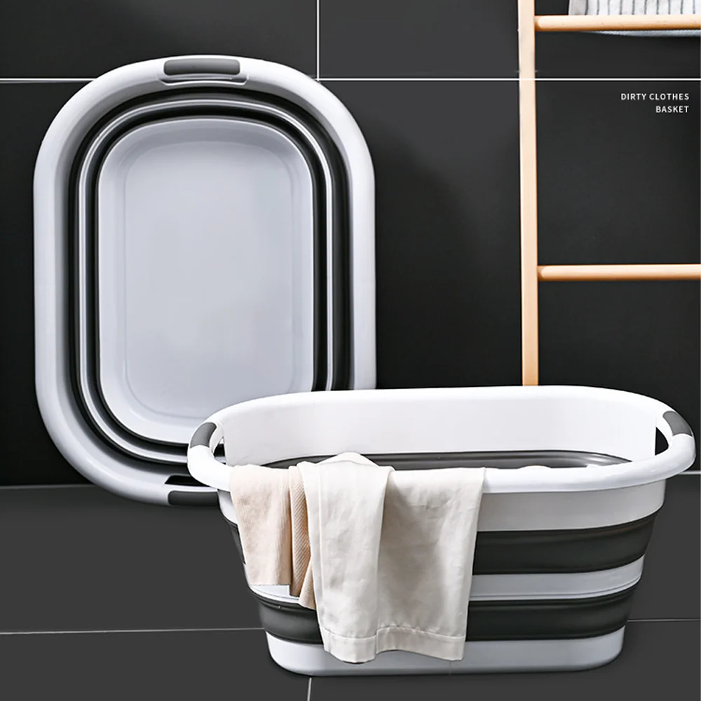 61x46x27cm Foldable Wash Basin Travel Portable laundry basket Collapsible Bucket For Home Bathroom Washbowl Hanging Bath Basins
61x46x27cm Foldable Wash Basin Travel Portable laundry basket Collapsible Bucket For Home Bathroom Washbowl Hanging Bath Basins
