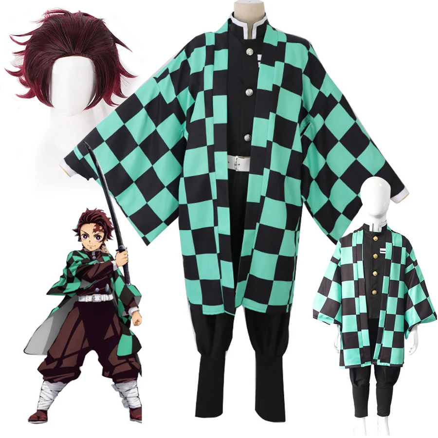 Anime Demon Slayers Cosplay Kimetsu no Yaiba Tanjirou Kamado Cosplay Costume Uniform Kimono Wig Halloween Party Clothes Outfits
Anime Demon Slayers Cosplay Kimetsu no Yaiba Tanjirou Kamado Cosplay Costume Uniform Kimono Wig Halloween Party Clothes Outfits