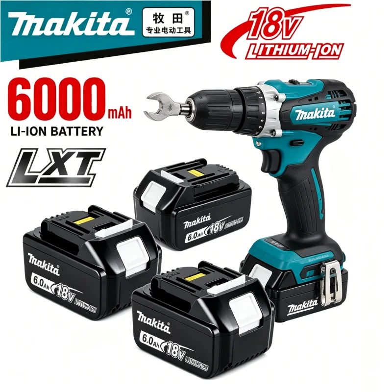 Makita 18V 6.0Ah 5 Battery Original Lithium ion Rechargeable Battery 18V 6000mAh Replacement Battery BL1860 BL1850 BL1860B
Makita 18V 6.0Ah 5 Battery Original Lithium ion Rechargeable Battery 18V 6000mAh Replacement Battery BL1860 BL1850 BL1860B