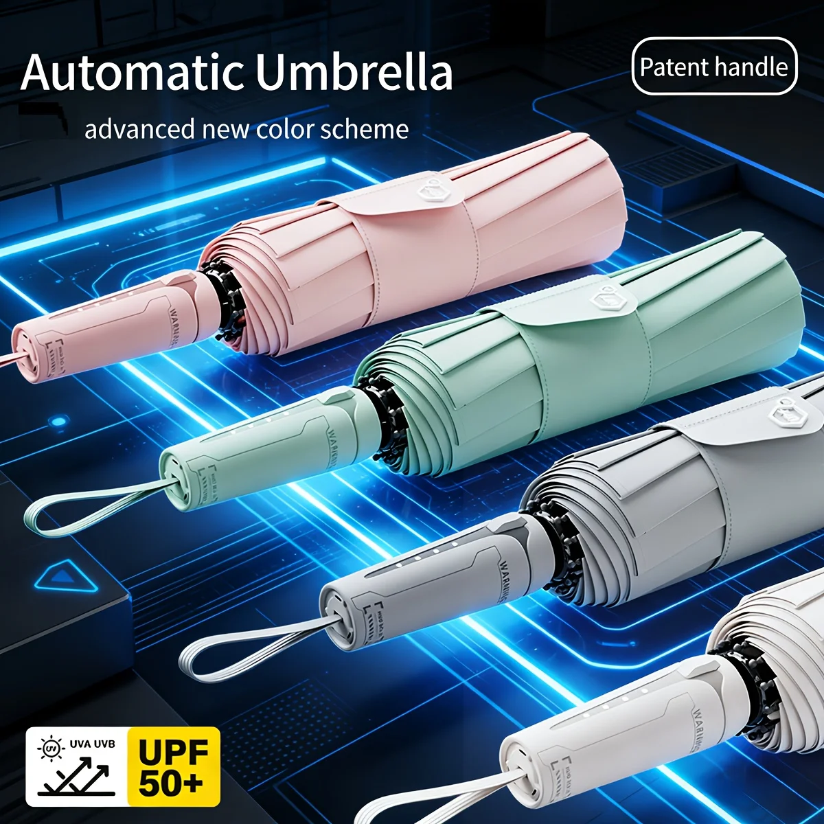 Automatic Umbrella with Mechanical Button 10 Rib Windproof Compact Folding Umbrella Business Travel Golf Sunny Rainy
Automatic Umbrella with Mechanical Button 10 Rib Windproof Compact Folding Umbrella Business Travel Golf Sunny Rainy