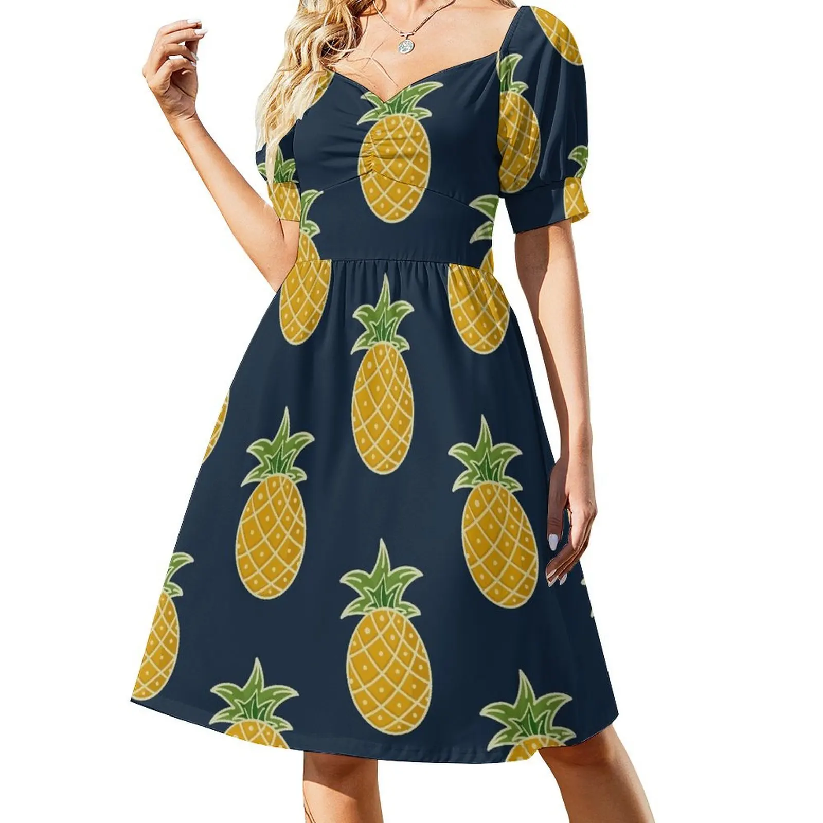 Pineapple - Navy Short-Sleeved Dress dress summer 2025 women dress korean style elegant dresses plus sizes
Pineapple - Navy Short-Sleeved Dress dress summer 2025 women dress korean style elegant dresses plus sizes