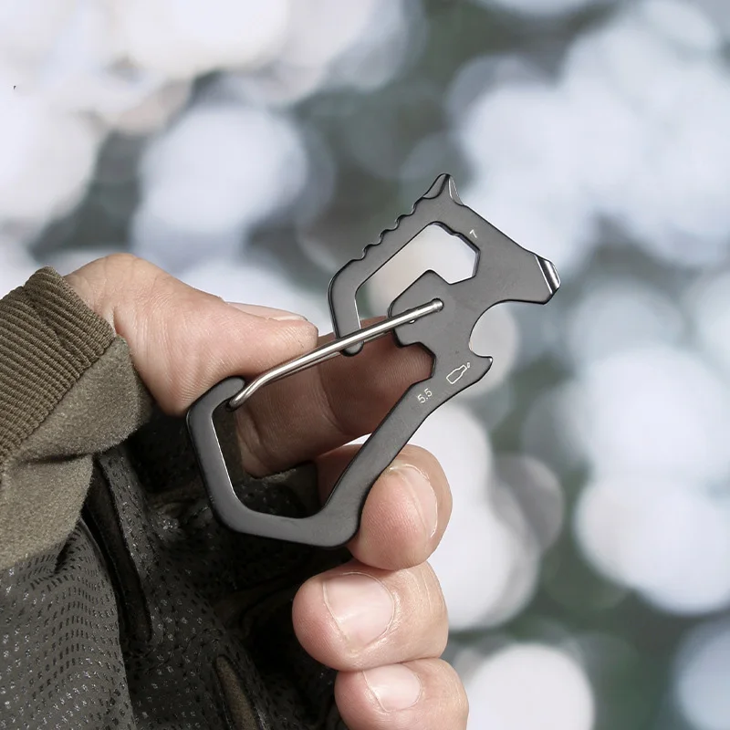 Multifunctional outdoor carabiner hexagonal screwdriver bit combination tool, suitable for camping, hiking and climbing
Multifunctional outdoor carabiner hexagonal screwdriver bit combination tool, suitable for camping, hiking and climbing