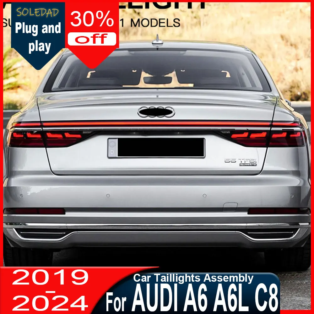 Задние фонари для Audi A6 A6L S6 C8 2019-2024: сквозной стоп-сигнал, динамический указатель поворота, задний фонарь в сборе
Задние фонари для Audi A6 A6L S6 C8 2019-2024: сквозной стоп-сигнал, динамический указатель поворота, задний фонарь в сборе