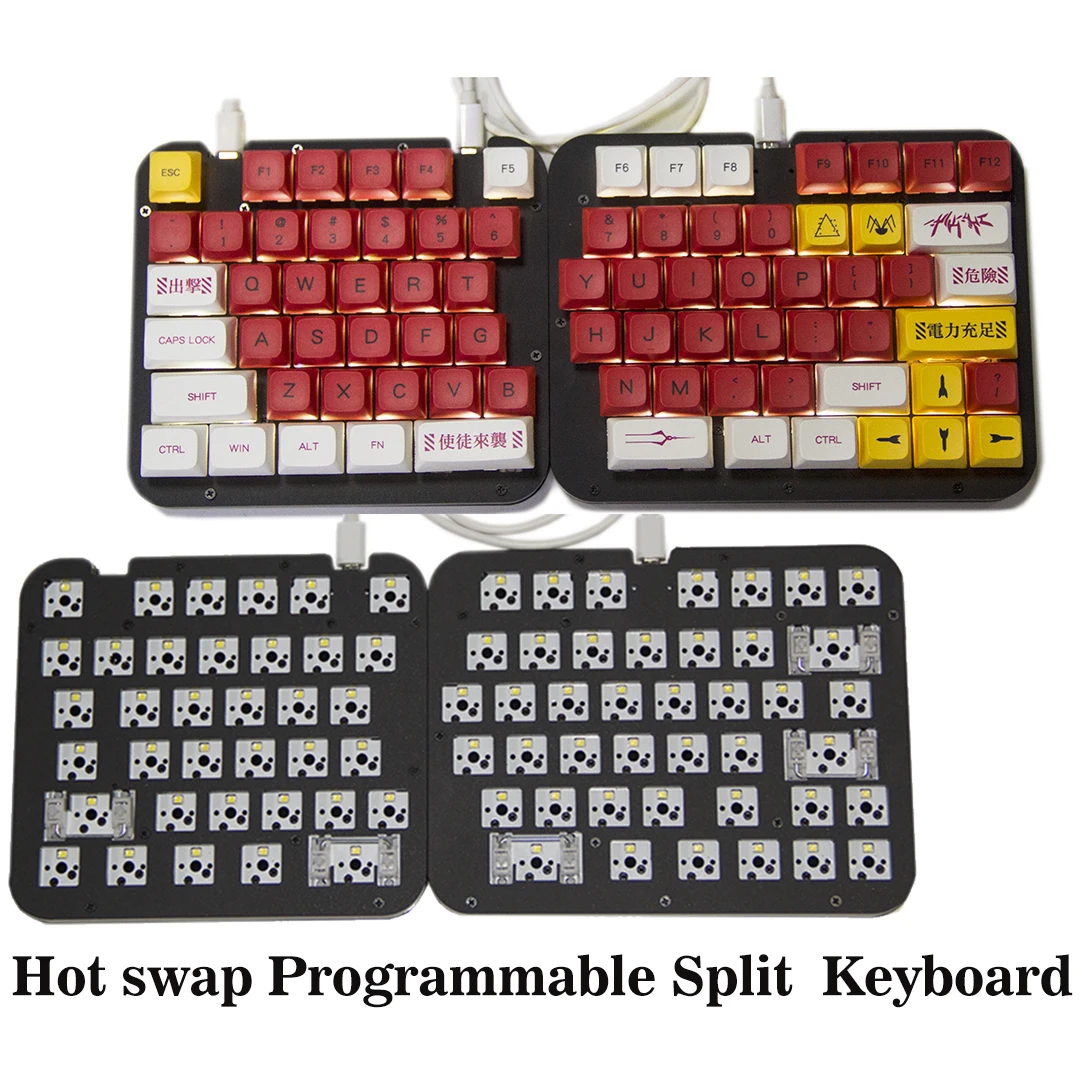Split Keyboard Macro Pad Programmable Gamer 78Key LED Hot swap Keypad without keycap Programming support 3pin 5Pin Switch Gaming
Split Keyboard Macro Pad Programmable Gamer 78Key LED Hot swap Keypad without keycap Programming support 3pin 5Pin Switch Gaming