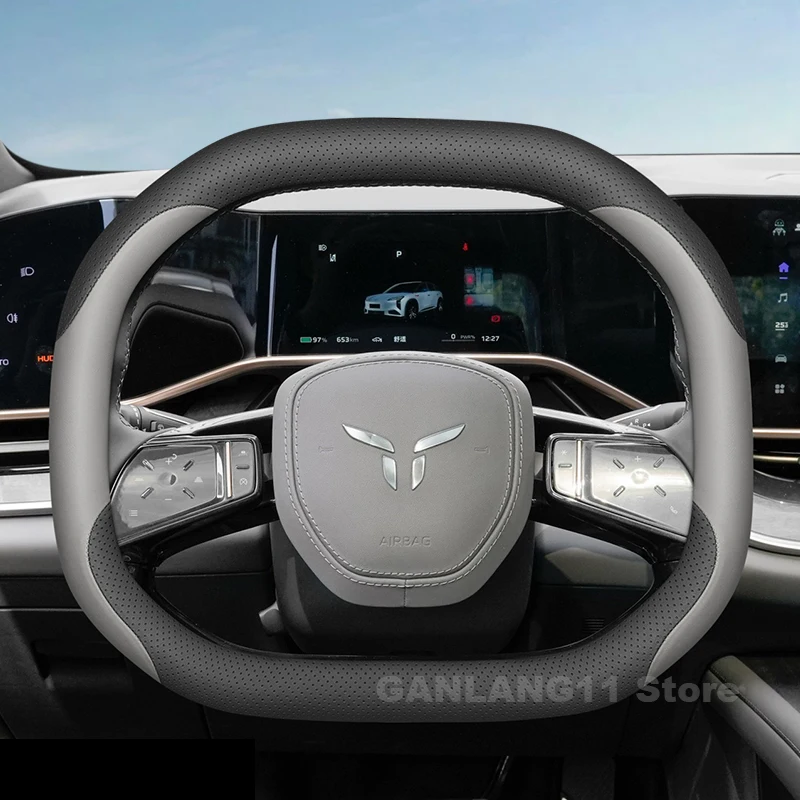 Leather Car Steering Wheel Cover For All New Hongqi EH7 EH7 pro EHS7 2024 2025 wear-resistant Auto Accessories
Leather Car Steering Wheel Cover For All New Hongqi EH7 EH7 pro EHS7 2024 2025 wear-resistant Auto Accessories