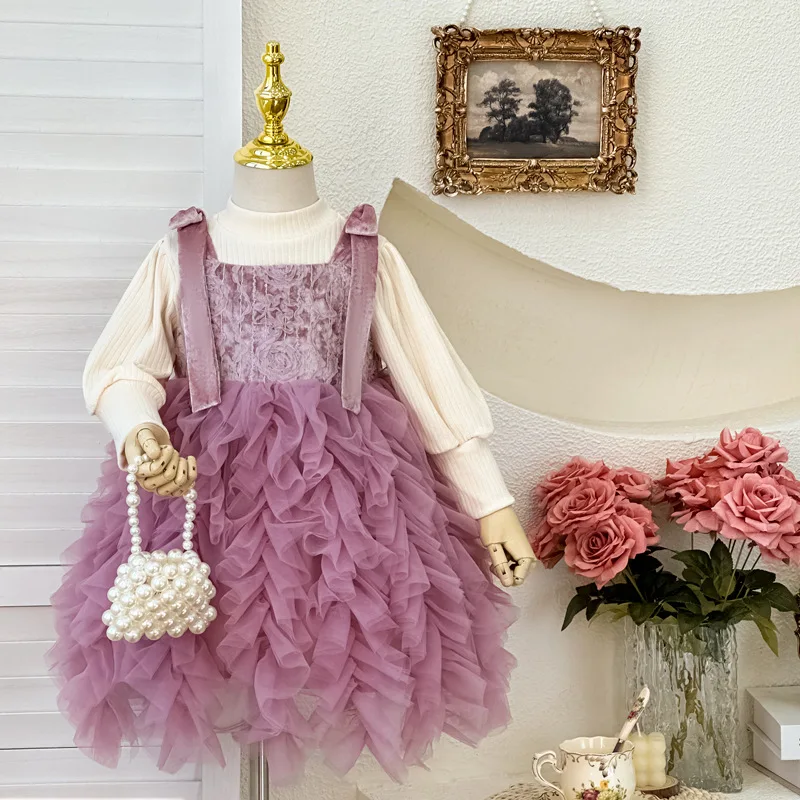 Girls' Dress2024Autumn New Rose Embroidered Pettiskirt Baby Girl Dress Heavy Industry Net Yarn Princess Dress
Girls' Dress2024Autumn New Rose Embroidered Pettiskirt Baby Girl Dress Heavy Industry Net Yarn Princess Dress