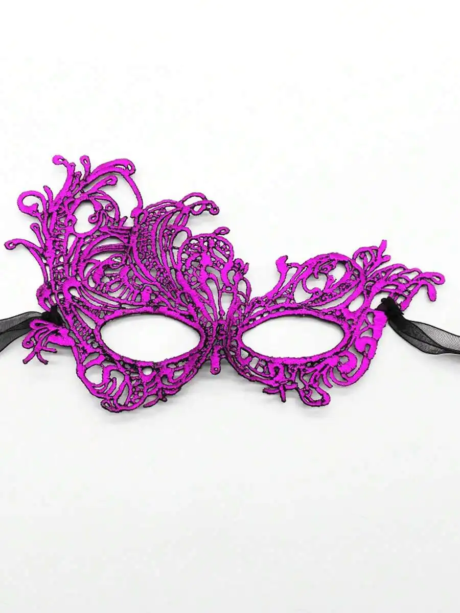 Purple Lace Masquerade Mask For Costume Carnival Party
Purple Lace Masquerade Mask For Costume Carnival Party