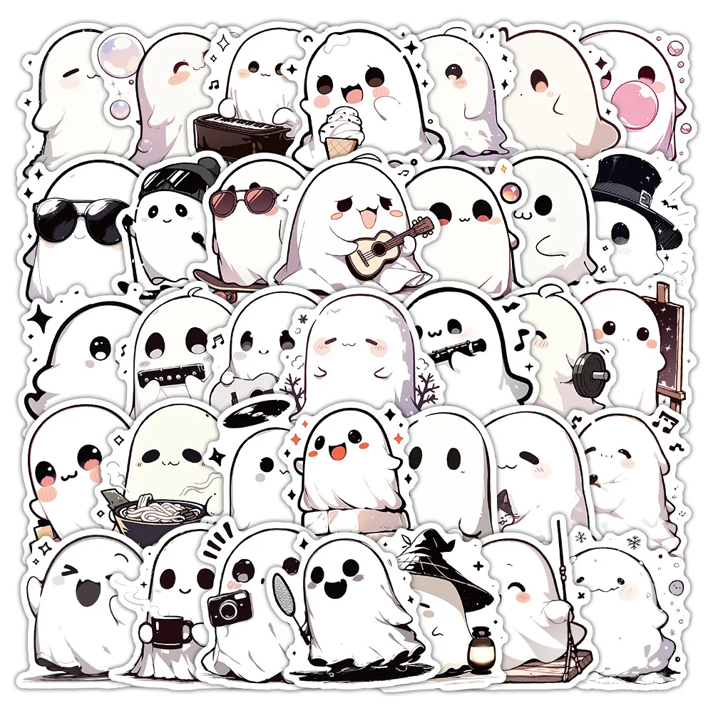 10/54PCS Funny Halloween Ghost Cartoon Water Proof Stickers DIY Decoration Notebook Mobile Guitar Suitcase Creative Graffiti Toy
10/54PCS Funny Halloween Ghost Cartoon Water Proof Stickers DIY Decoration Notebook Mobile Guitar Suitcase Creative Graffiti Toy