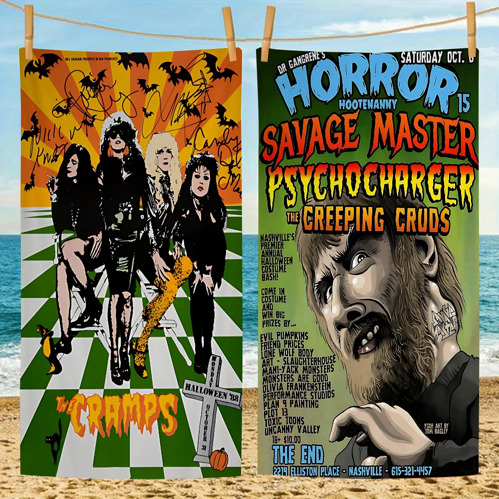 T-The C-Cramps Band Microfiber Printed Beach Towel Mountain Climbing Yoga Beach Swimming Running Absorbent Soft Towel
T-The C-Cramps Band Microfiber Printed Beach Towel Mountain Climbing Yoga Beach Swimming Running Absorbent Soft Towel