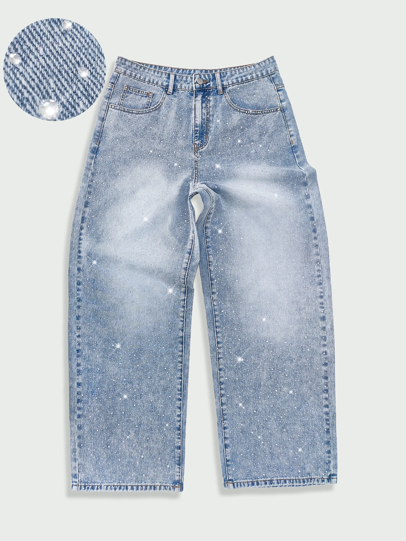 Men's Jeans Street Loose Printed Denim Trousers Hip Hop Going Out Hot Diamond Rhinestone Wide Leg Pants Y2K Clothing
Men's Jeans Street Loose Printed Denim Trousers Hip Hop Going Out Hot Diamond Rhinestone Wide Leg Pants Y2K Clothing