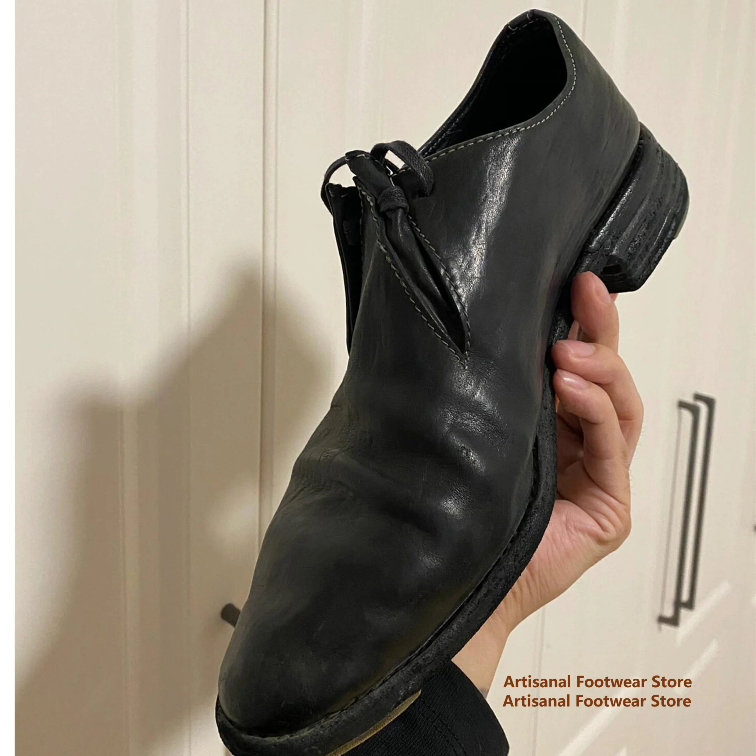 Black Leather Casual Shoes for Men Thick-Soled Lace Up Derby Shoes Trendy Luxury Handmade Loafers Height Increasing Men's Shoes
Black Leather Casual Shoes for Men Thick-Soled Lace Up Derby Shoes Trendy Luxury Handmade Loafers Height Increasing Men's Shoes