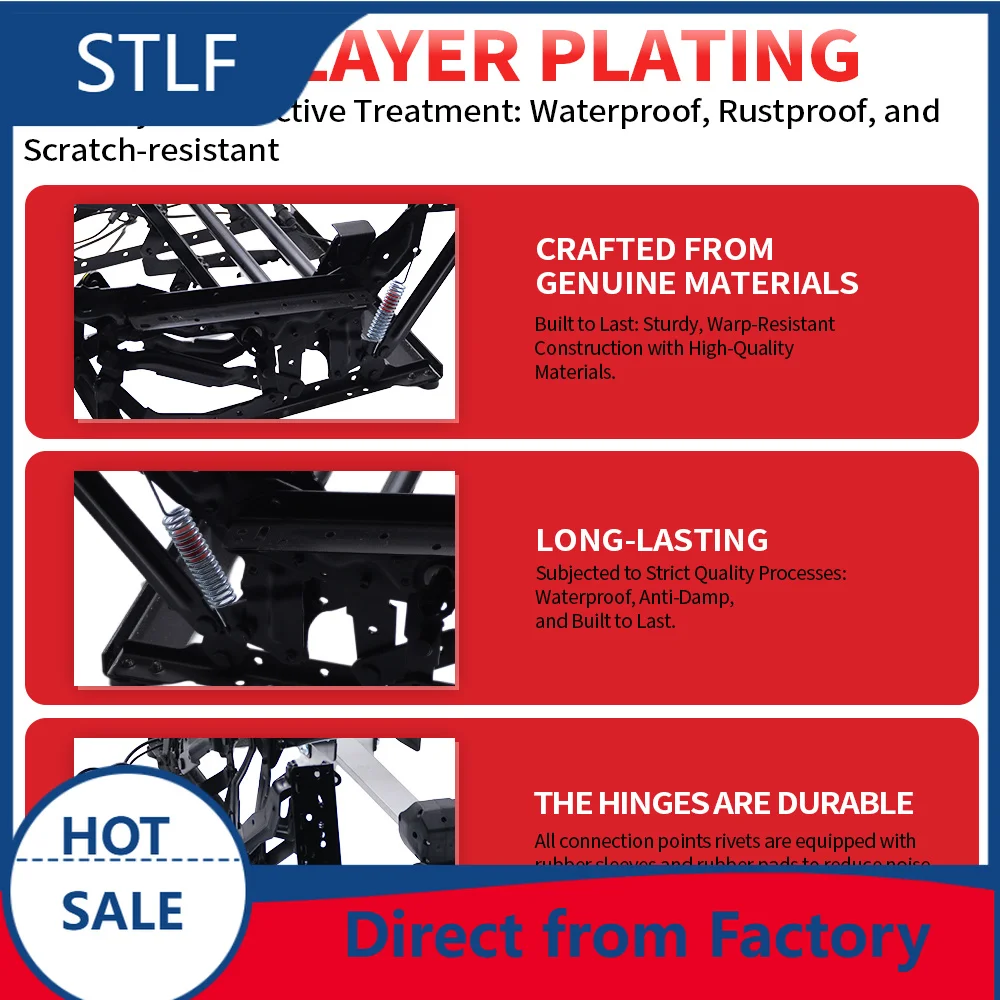 stlf Modern Furniture Frame Iron Black Power Operated Recliner Sofa Chair Mechanism for Living Room & Home Office
stlf Modern Furniture Frame Iron Black Power Operated Recliner Sofa Chair Mechanism for Living Room & Home Office
