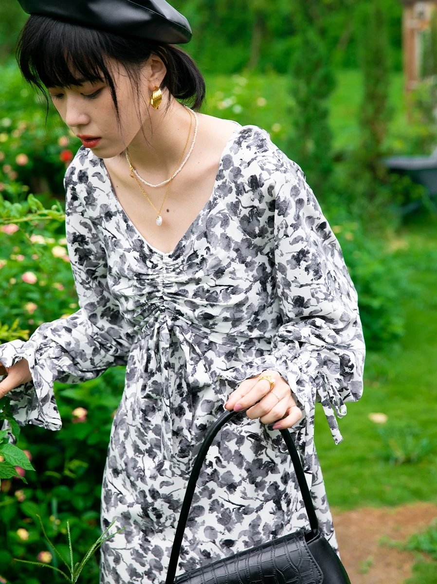 High Waist Slim Fit V Ne Long Sve Women's Dr Ink Splatter Print Maxi Dr Retro Sle Commute Friendly Summer New
High Waist Slim Fit V Ne Long Sve Women's Dr Ink Splatter Print Maxi Dr Retro Sle Commute Friendly Summer New