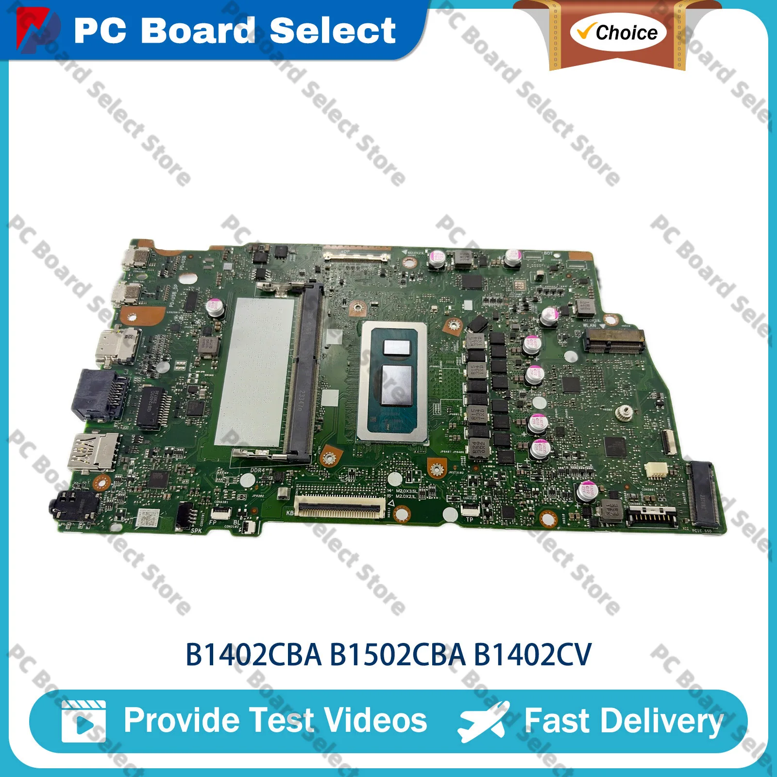 B1402CBA Laptop Motherboard For ASUS ExpertBook B1402C B1402CBA B1402CGA Notebook Mainboard With 12th Gen I3 I5 I7 100% Tests OK
B1402CBA Laptop Motherboard For ASUS ExpertBook B1402C B1402CBA B1402CGA Notebook Mainboard With 12th Gen I3 I5 I7 100% Tests OK