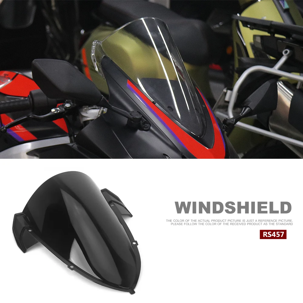 Motorcycle Accessories Acrylic Front Windshield Windscreen Covers Kit For Aprilia RS457 rs457 RS 457 2024 2025
Motorcycle Accessories Acrylic Front Windshield Windscreen Covers Kit For Aprilia RS457 rs457 RS 457 2024 2025
