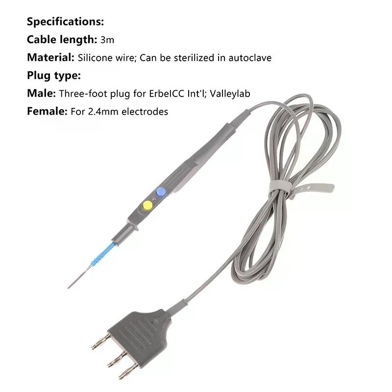 Многоразовый электрохирургический карандаш ESU, электрохирургический карандаш, одноразовый электрохирургический однополярный электрический нож, ручка, автоклавируемый
Многоразовый электрохирургический карандаш ESU, электрохирургический карандаш, одноразовый электрохирургический однополярный электрический нож, ручка, автоклавируемый