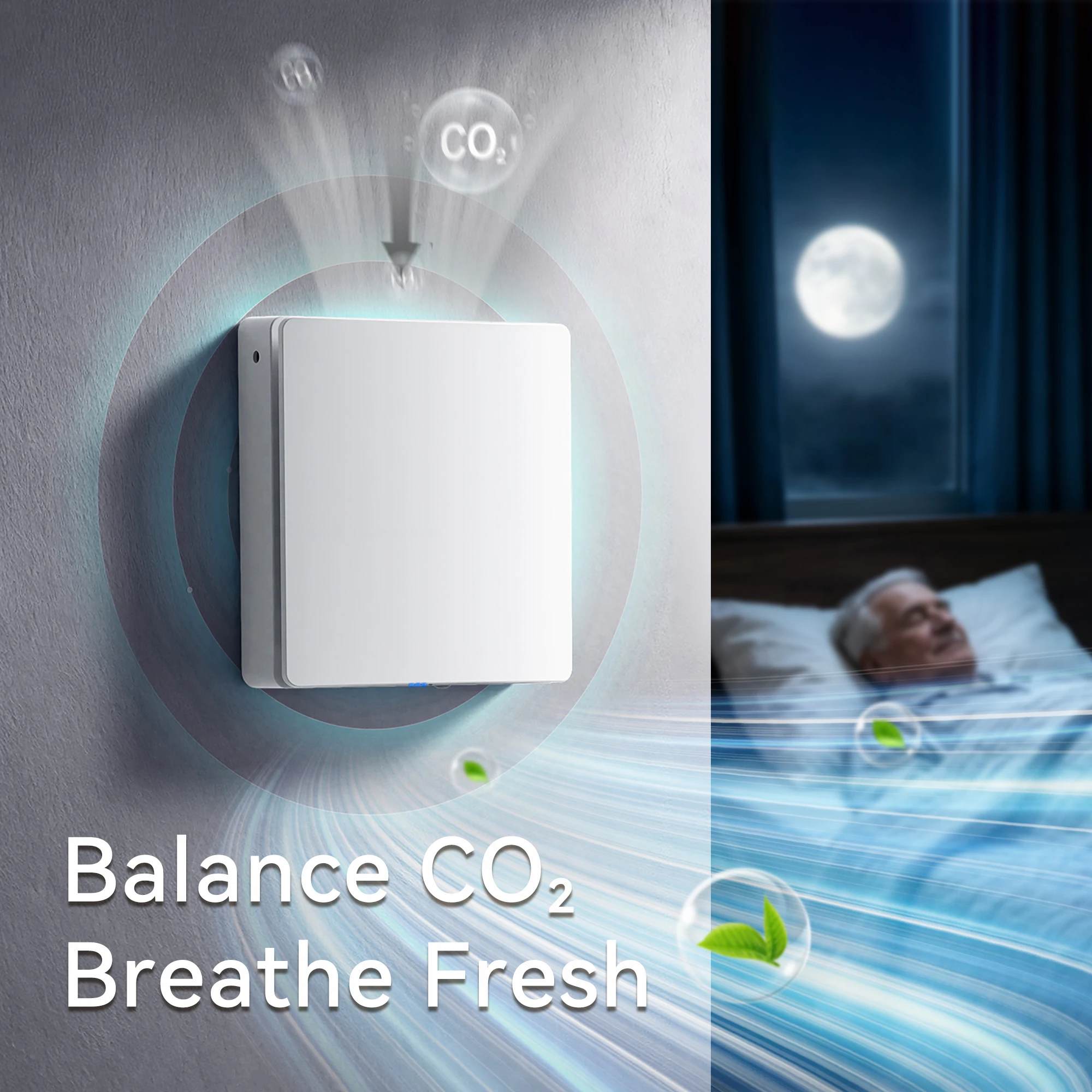 Airwoods Erv Single Room Decentralized ERV System Purification Ventilation With CO2 Sensor Control Humdity Sensor Control
Airwoods Erv Single Room Decentralized ERV System Purification Ventilation With CO2 Sensor Control Humdity Sensor Control