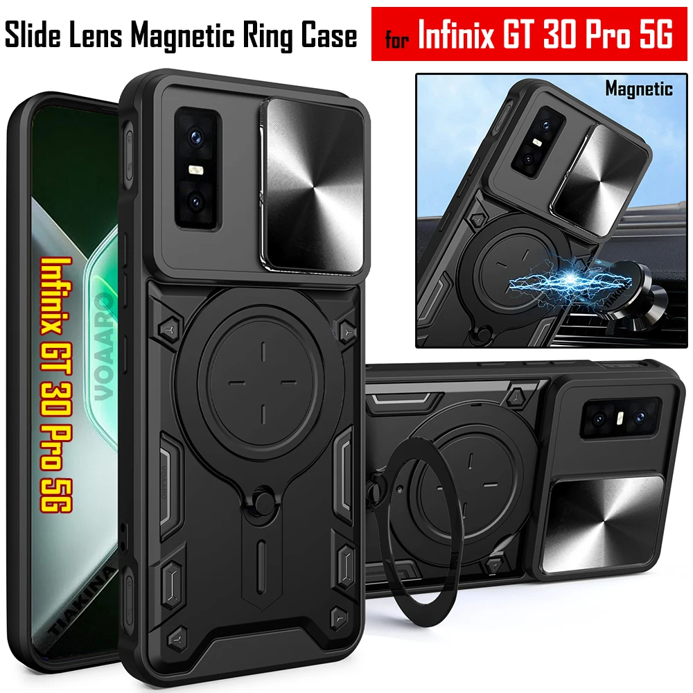 Slide Lens Camera Armor Funda for Infinix GT 30 Pro 5G Case for Infinix GT 30 Pro 5G Case Magnetic Ring Kickstand Holder Cover
Slide Lens Camera Armor Funda for Infinix GT 30 Pro 5G Case for Infinix GT 30 Pro 5G Case Magnetic Ring Kickstand Holder Cover