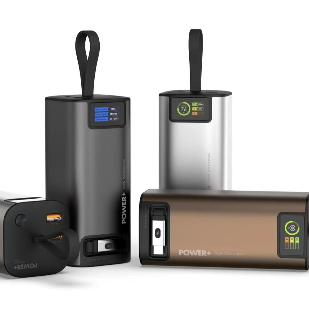 20000mAh 130W PD/QC 3.0 Retractable Charger Powerbank Fast Charging Laptop Retractable Built-in Cable Power Bank Aluminum Alloy
20000mAh 130W PD/QC 3.0 Retractable Charger Powerbank Fast Charging Laptop Retractable Built-in Cable Power Bank Aluminum Alloy