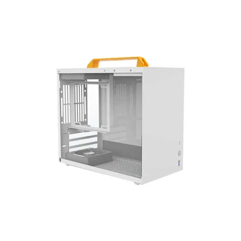 K77 Youth Edition ITX Matx Портативный компактный белый маленький футляр 120 с водяным охлаждением
K77 Youth Edition ITX Matx Портативный компактный белый маленький футляр 120 с водяным охлаждением